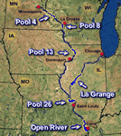 location of pools in UMESC system