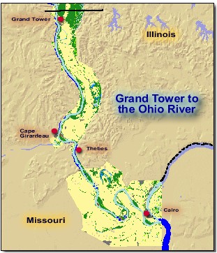 Open River - Grand Tower to the Ohio Riverr 
