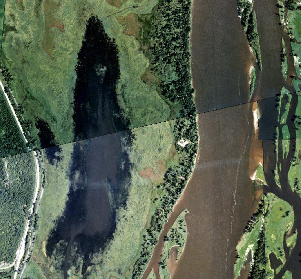 Lawrence Lake - 1999 aerial photo