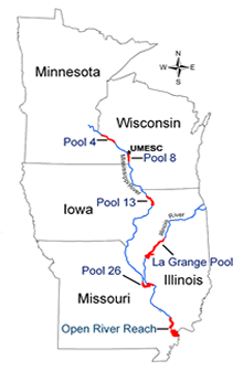 (map) LTRMP study areas