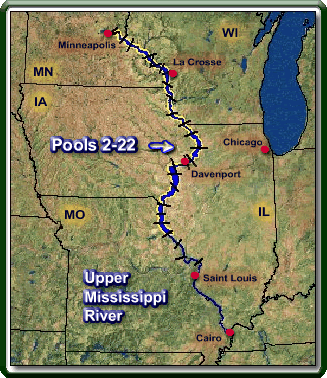 Upper Mississippi River - Pools 2 - 22
