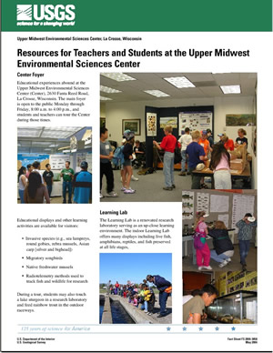 Resources for Teachers and Students at the Upper Midwest Environmental Sciences Center