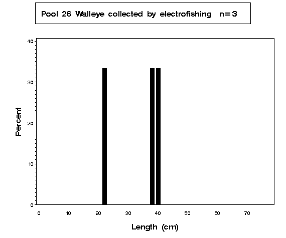 Pool 26 Walleye collected by electrofishing