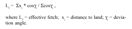 Effective fetch equation