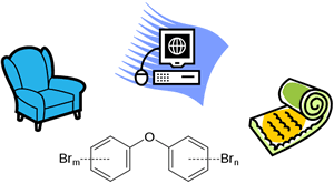 Polybrominated diphenyl ethers (PBDEs) are flame retardants found in, among other things, hard plastics such as TV and computer monitors, in fabric coatings, and in foam products in furniture.